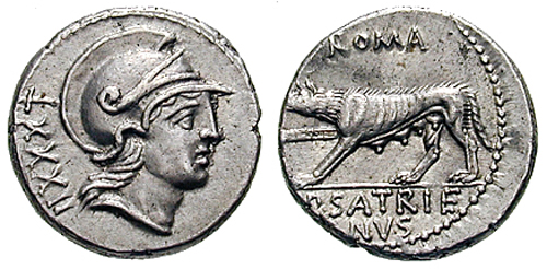 satriena roman coin denarius